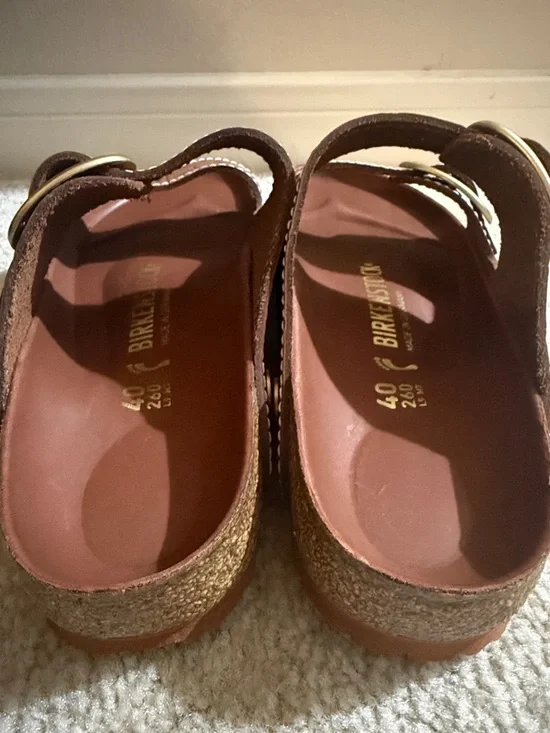 NWOT Birkenstock Staud collab Arizona Big Buckle Croc Slide Sandal size 40 - Picture 9 of 13